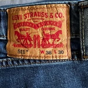 Levi Blue Jeans, 38, 511’s